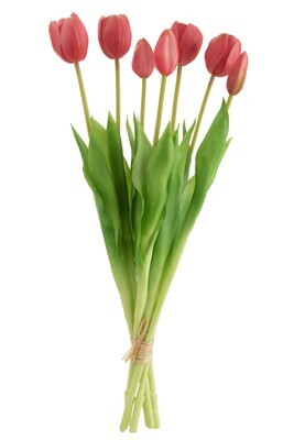 Bouquet Tulips 7Pieces Pu Bright Pink Large