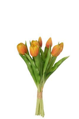 Bouquet Tulips 7Pieces Pu Orange Small