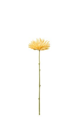 Chrysanth Mini Plastic Light Yellow