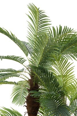 Palm Tree 3 Parts Real Touch In Pot Plastic Green
