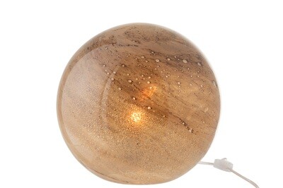 Lamp Dany Round Glass Brown L