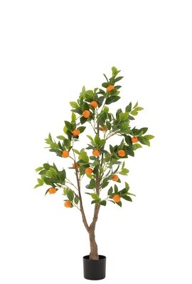 Orange Tree In Pot Artificial Orange/Green Large