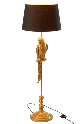 Lamp Floor Bird Poly Gold