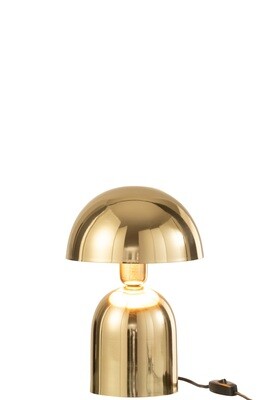 Lamp Mushroom Metal Shiny Gold