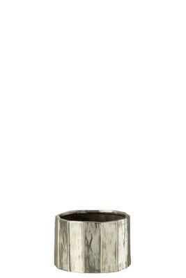Flower Pot Ary Clay Silver Small