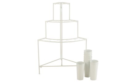 Flowerstand 9Pieces White Small