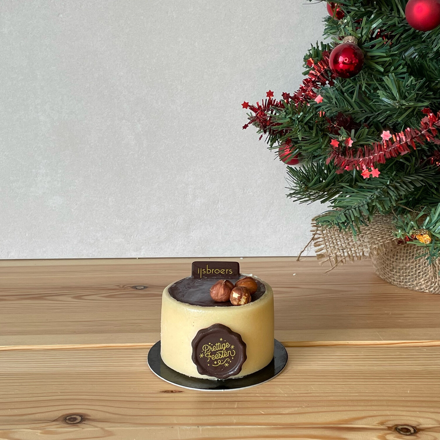 1 persoonstaart VEGAN chocolade-hazelnoot