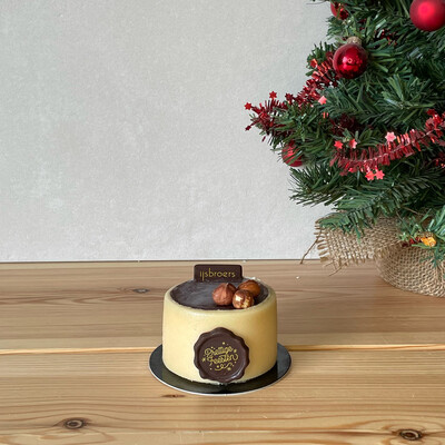 1 persoonstaart VEGAN chocolade-hazelnoot