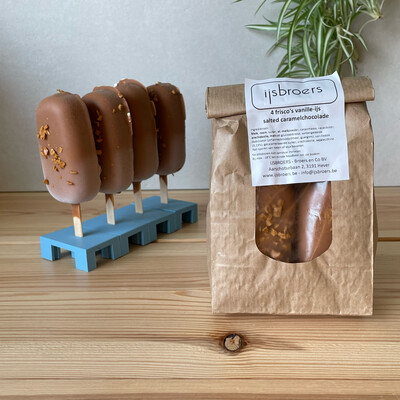 Frisco vanille-ijs salted caramelchocolade