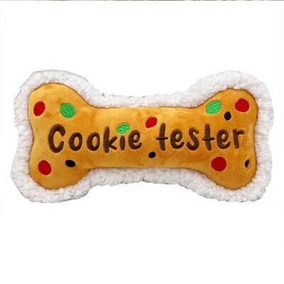 Lulubelles Power Plush Holiday Cookie Tester Bone - Small