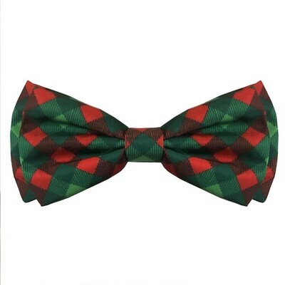 Holiday Bow Tie - Scottish Check- Large