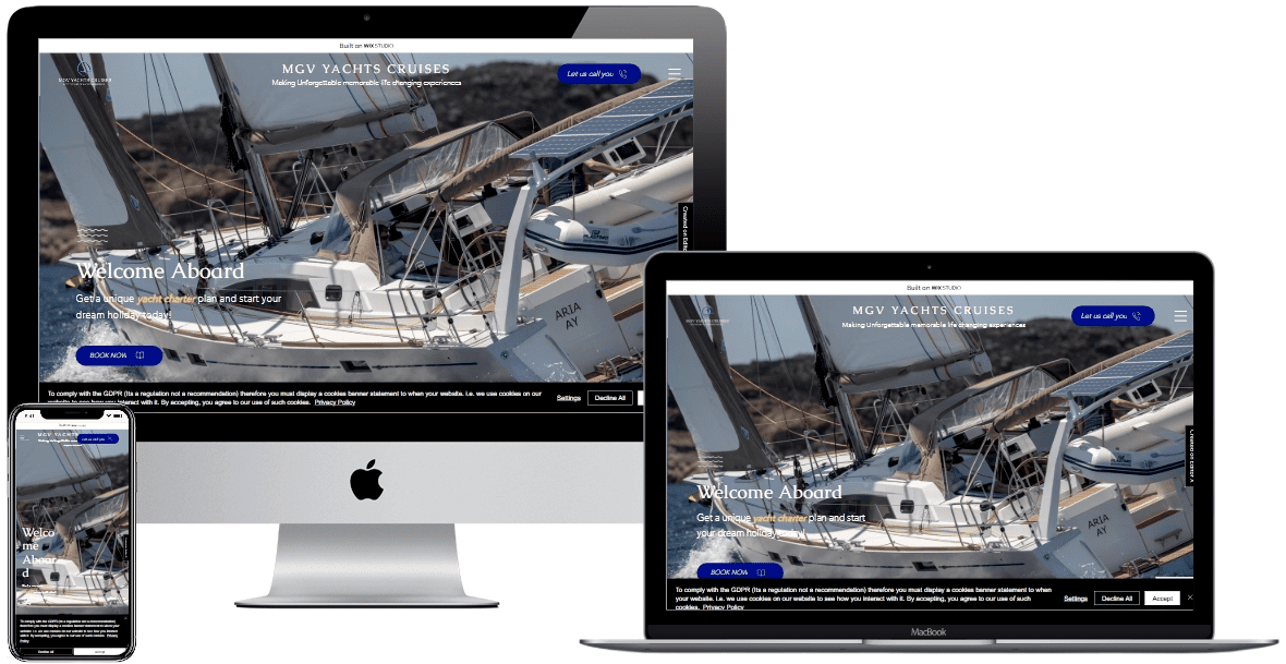 Yacht Cruises &amp; Rentals Design