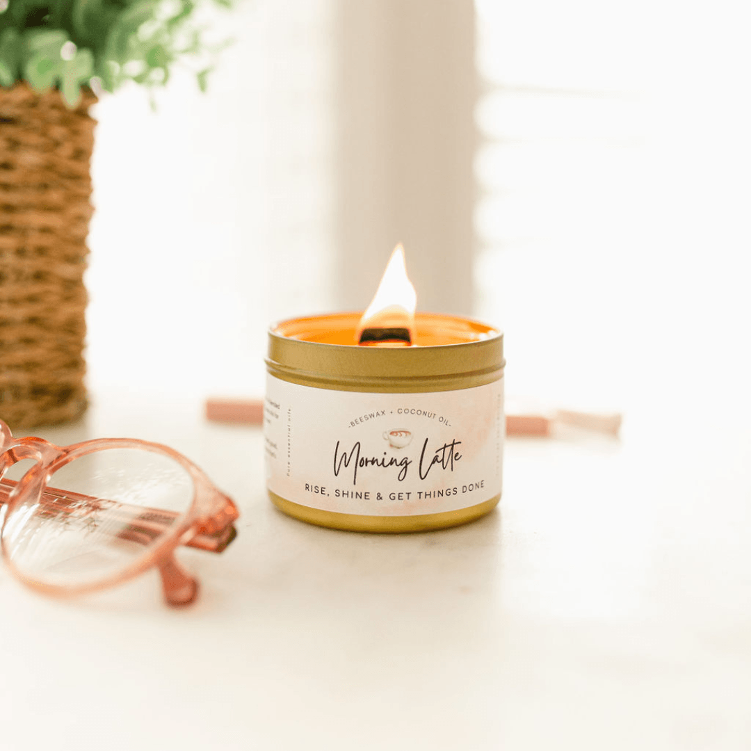 Morning Latte Beeswax + Coconut Oil Candle