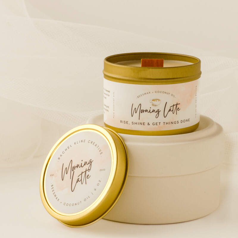 Morning Latte Beeswax + Coconut Oil Candle