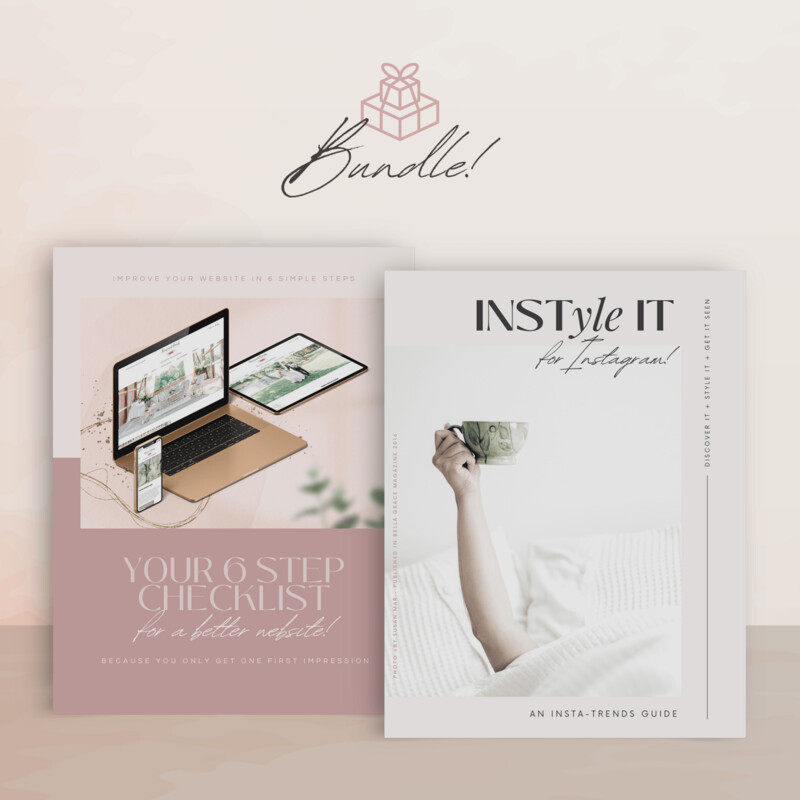 Instagram Trends Guide + 6 Step Website Checklist | Digital Bundle