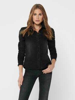 Mørk denim skjorte fra Only Mørk denim skjorte fra Only
