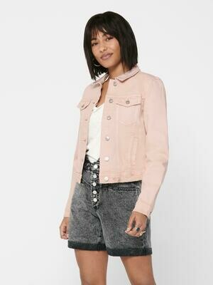 Kort Lyserød denim jakke fra Only Kort Lyserød denim jakke fra Only