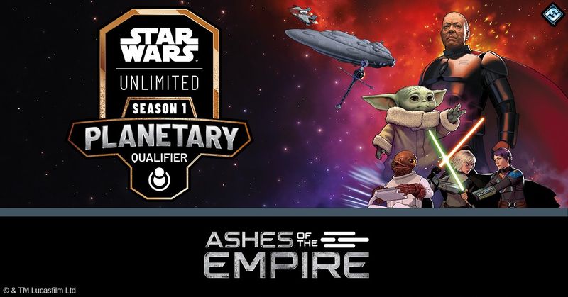 "Star Wars Unlimited" Planetary Qualifier Set 8 Ticket
