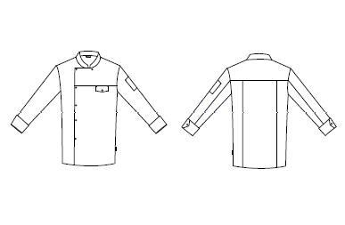 GIACCA CUCINA UNISEX MOD. CASAL