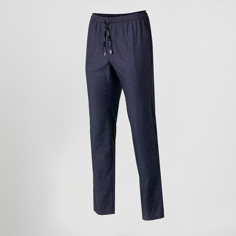 PANTALONE UNISEX CON CORDINO CHAMBRAY ROMBOS