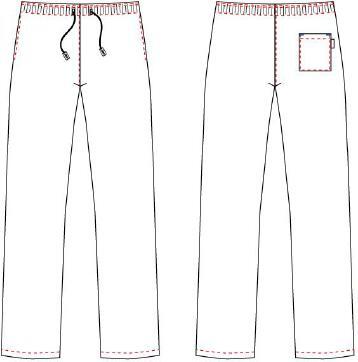 PANTALONE UNISEX ELASTICO+CORDINO ESTERNO TWILL