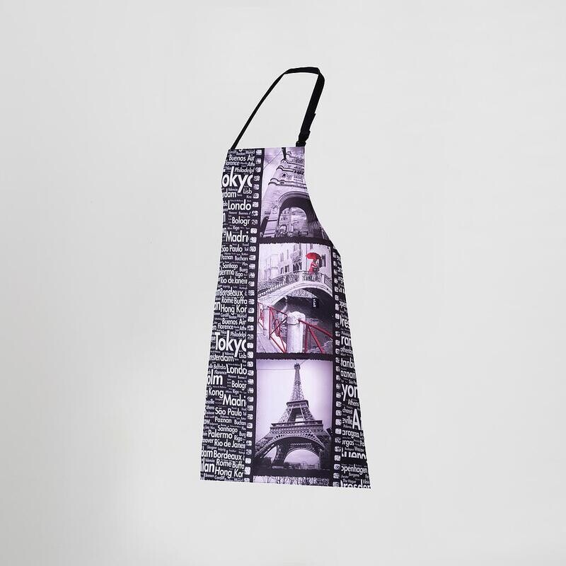 GREMBIULE CON PETTORINA CON STAMPA 80X68 CM