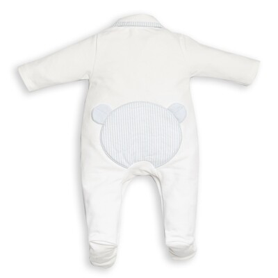 My First Collection pyjama teddy gestreept lichtblauw