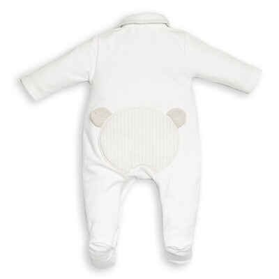 My First Collection pyjama teddy gestreept beige