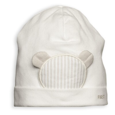My First Collection muts teddy gestreept beige