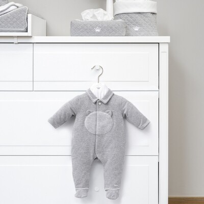 My First Collection pyjama met berenhoofdje grijs