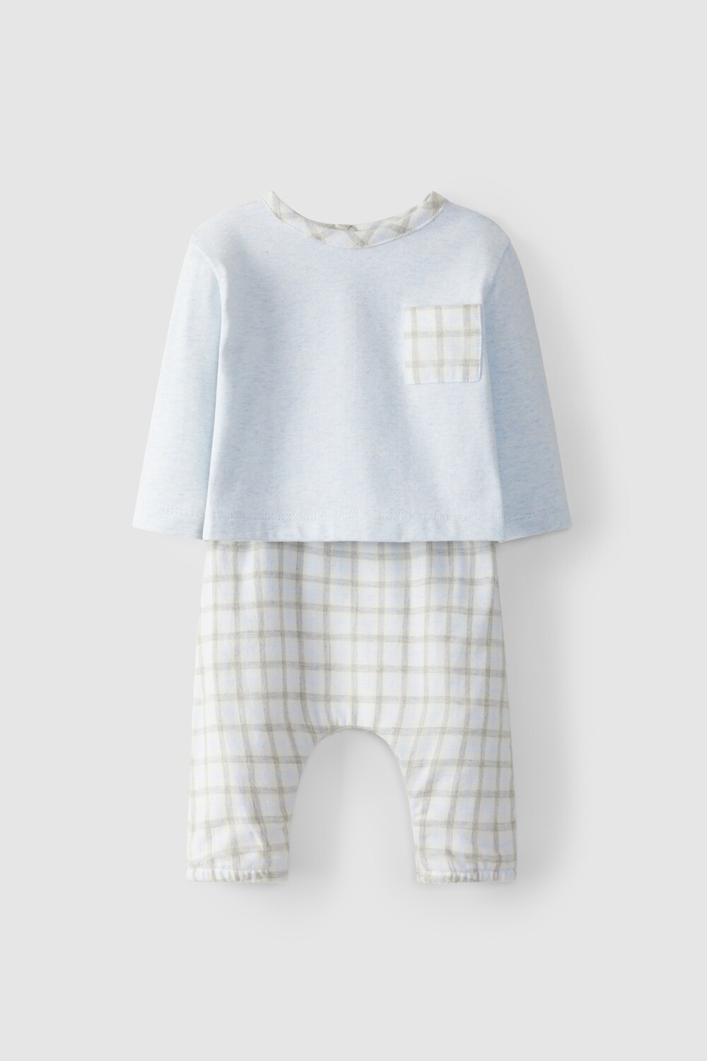 Laranjinha pyjama setje blauw/geruit