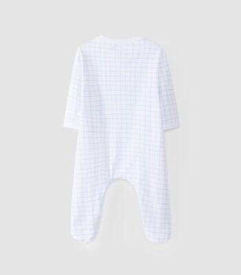 Laranjinha pyjama wit/blauw geruit