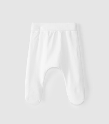 Laranjinha broek met voetjes wit