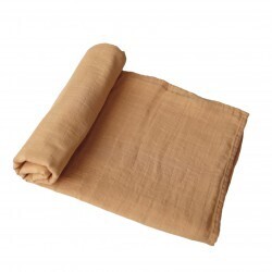 Mushie swaddle fall yellow