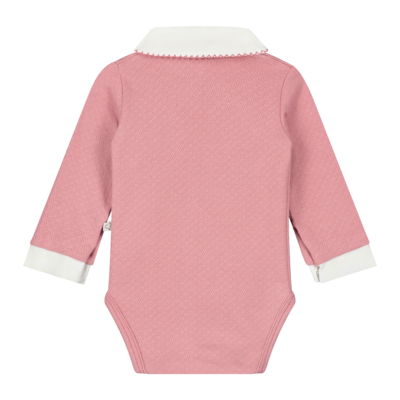 Mats&amp;Merthe body lange mouw oud roze  met kraagje