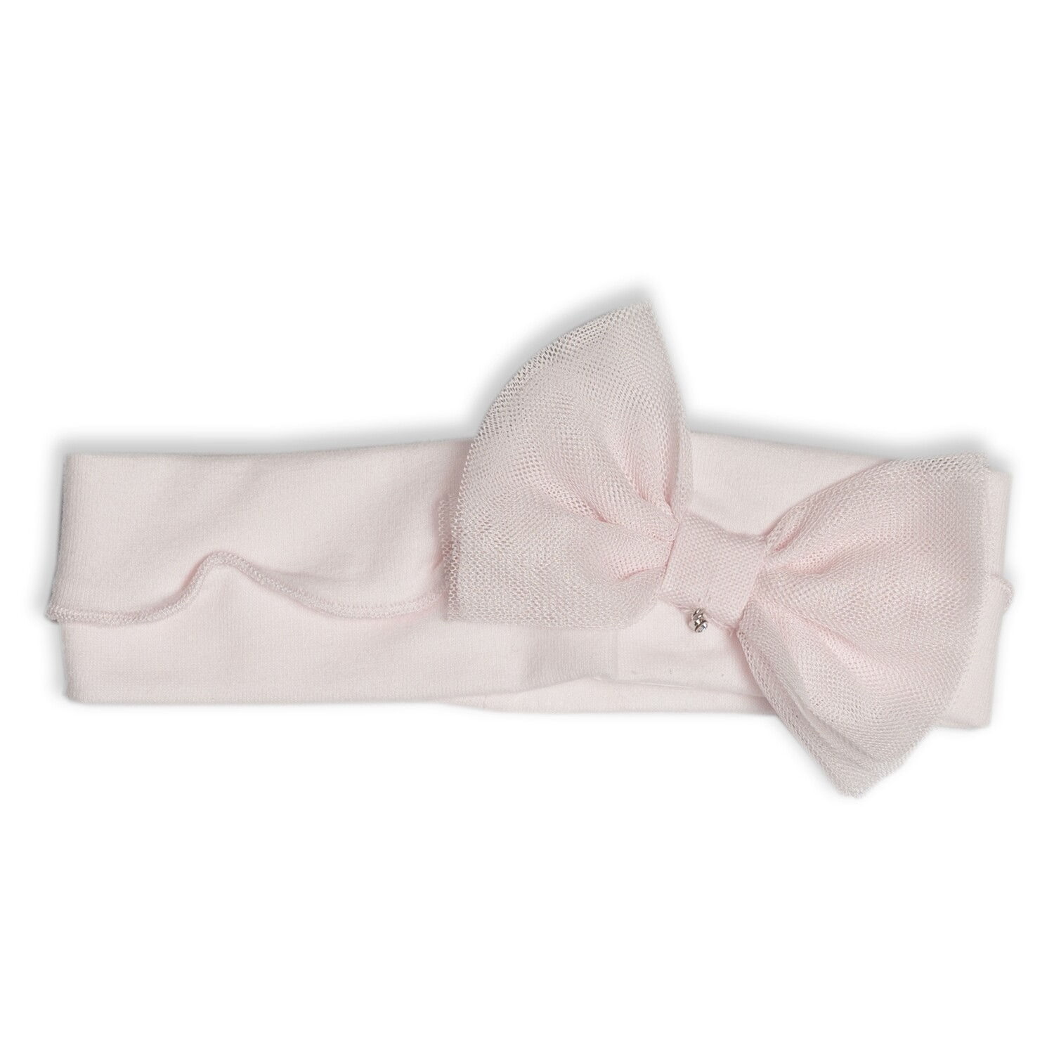 My First Collection hairband pink bow tulle