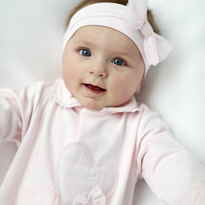 My First Collection hairband whi-pink bow tulle