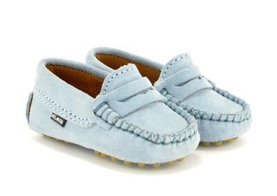 Atlanta Mocassin blue sky suede