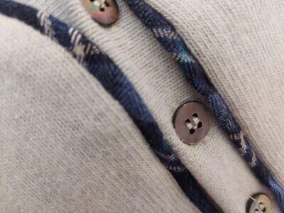 Malvi &amp; Co cardigan grijs/blauw