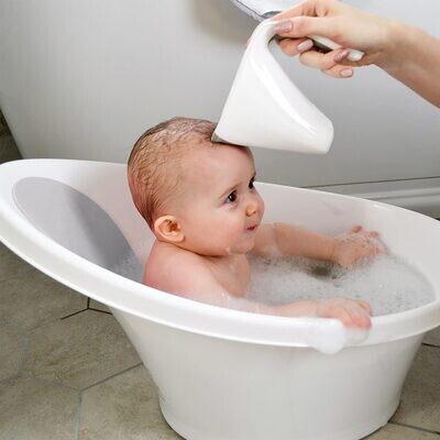 Shnuggle peuterbad slate wit/licht grijs
