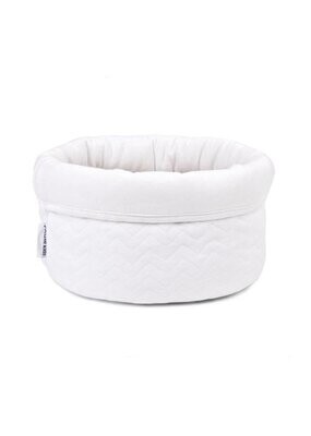 Poetree commode mandje chevron white