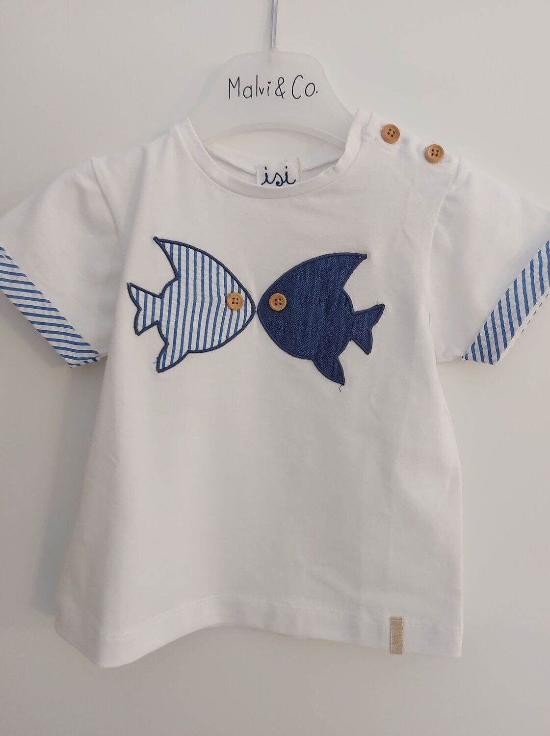Malvi & Co Jersey Boy T-Shirt with fish patch