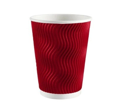 12oz RED Paper Cup 360ml