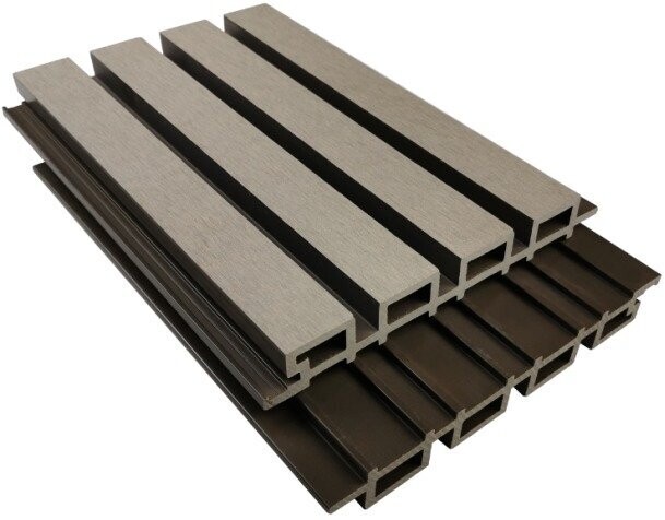 Composite Cladding - OPS, Grey 2.9m, Slatted Composite Wall Cladding