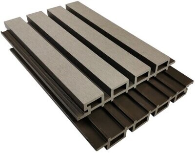 Composite Cladding - OPS, Grey 2.9m, Slatted Composite Wall Cladding