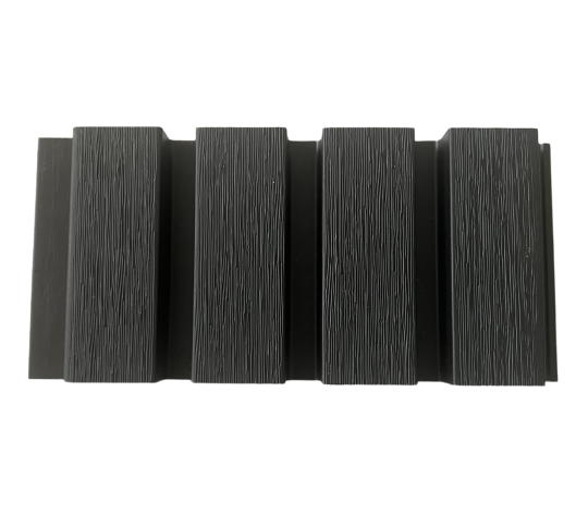 Composite Cladding - OPS, Graphite 2.9m Slatted Composite Wall Cladding