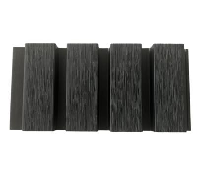 Composite Cladding - OPS, Graphite 2.9m Slatted Composite Wall Cladding