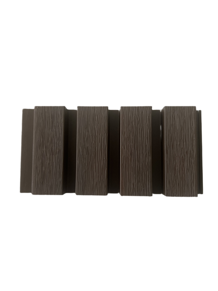 Composite Cladding - OPS, Brown 2.9m Slatted Composite Wall Cladding
