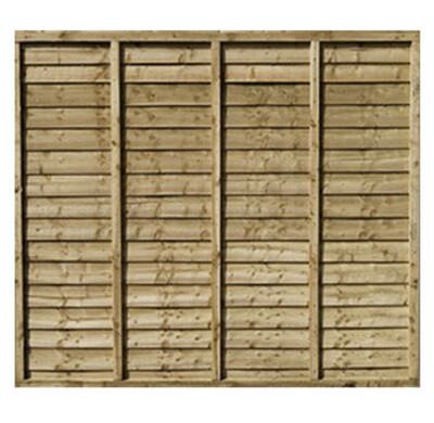 Overlap Waney Fence panel 6ft X 4ft