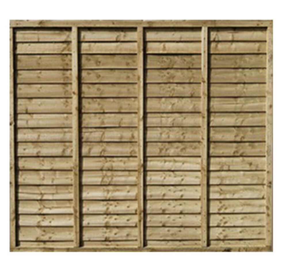 Overlap Waney Fence panel 6ft X 4ft